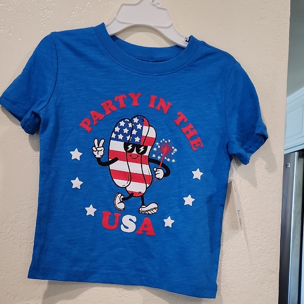 Jumping Beans Blue 'Party in the USA' Kids Tee